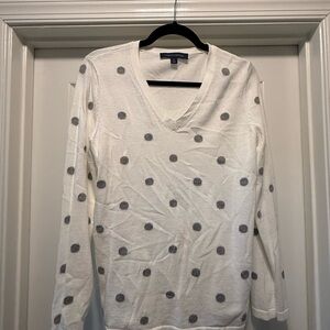 Tommy Hilfiger White Fitted Long Sleeve Hoodie